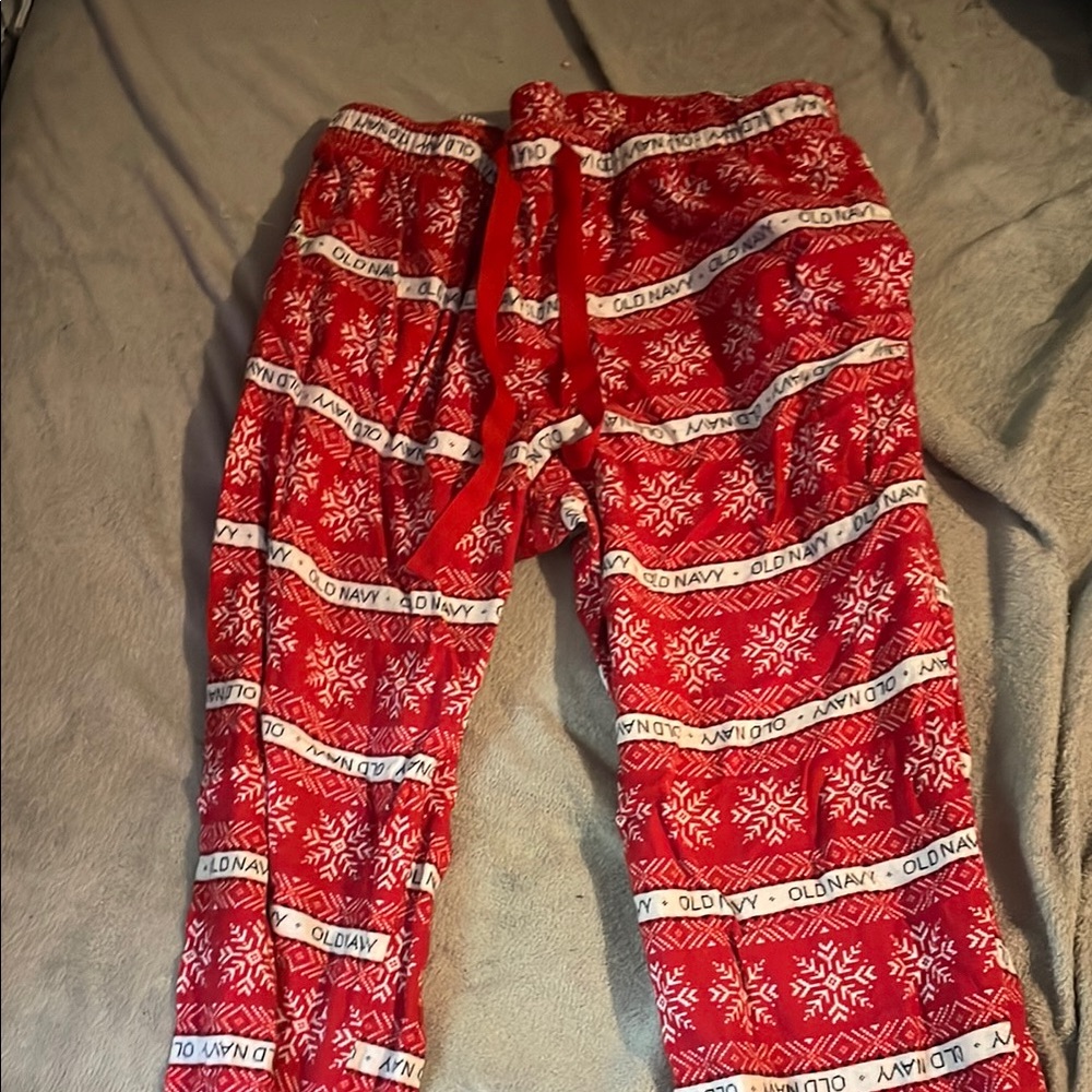 Old Navy Festive Red Pajama Pants